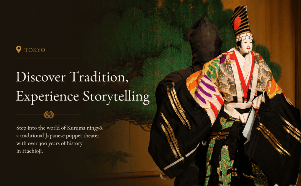 Traditional Kuruma Ningyo puppet performance in Tokyo