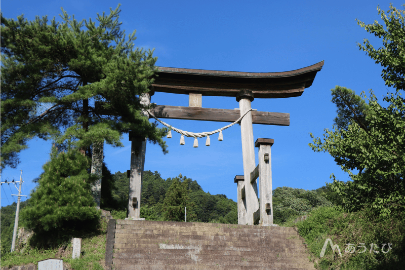 A large torii gate at Okitushima Shrine