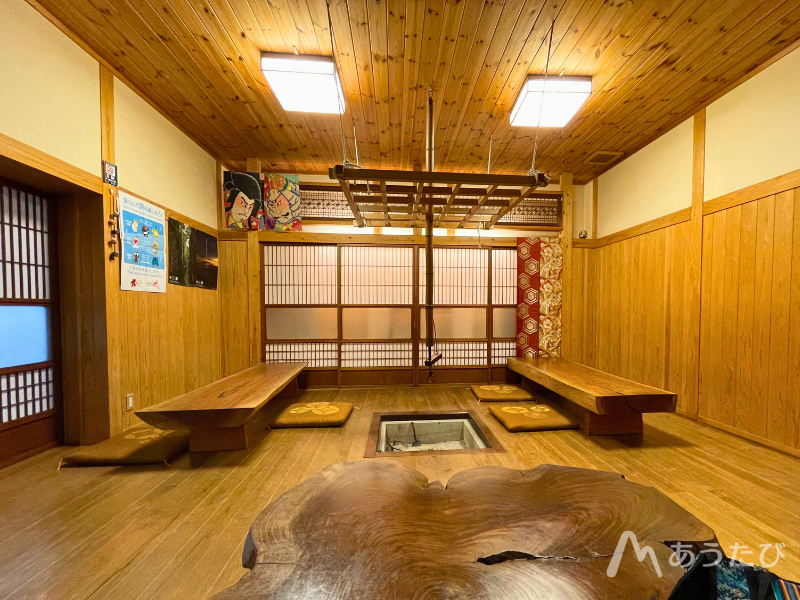 Interior of the calm and welcoming restaurant