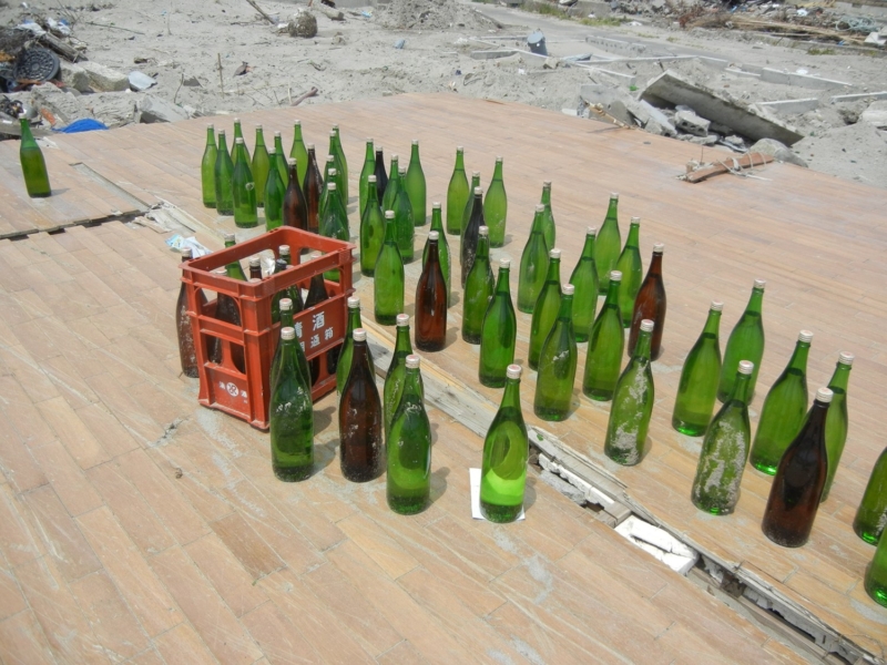 Site of Suzuki Shuzoten destroyed by the tsunami in Namie