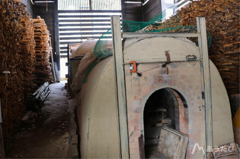 Traditional climbing kiln at Miyama workshop