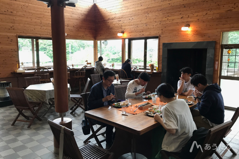Interior of Bosqueso restaurant