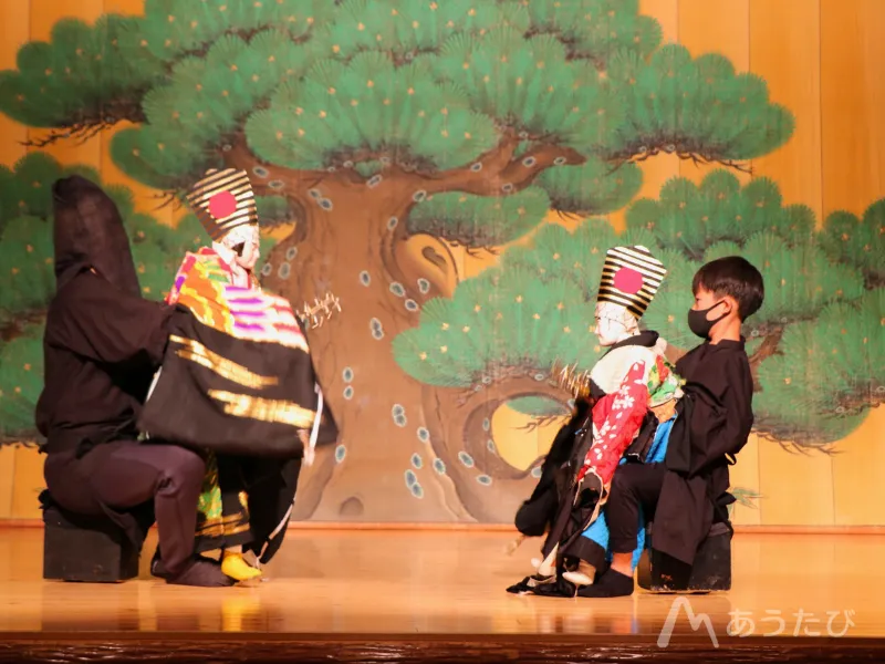 Kuruma Ningyo performance in progress