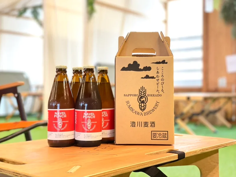 Finished craft beer from Sumikawa Beer
