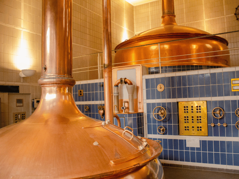 Craft beer brewing facility in Japan