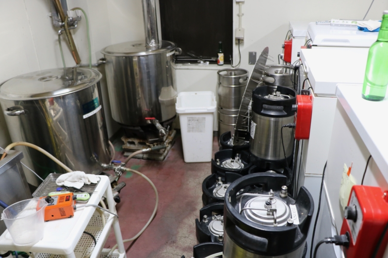 Unique craft beer brewing setup using the Iwami method