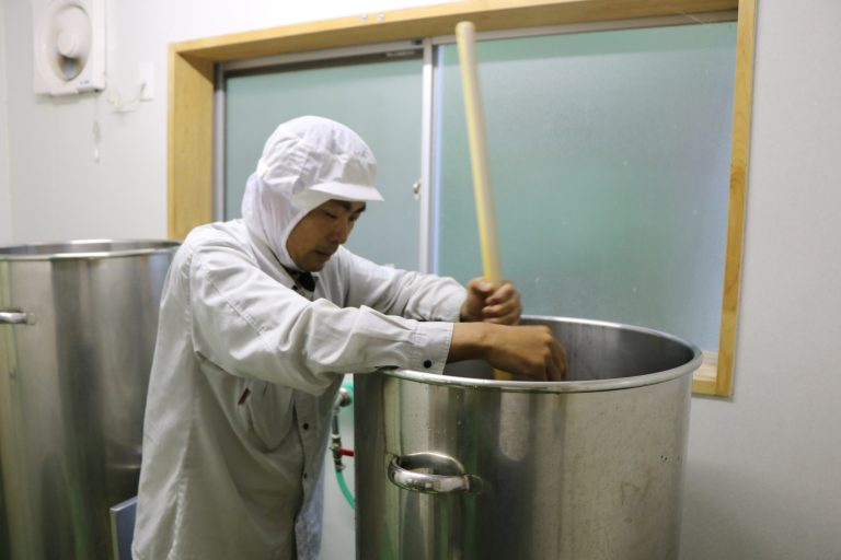 Craft beer brewing process in progress