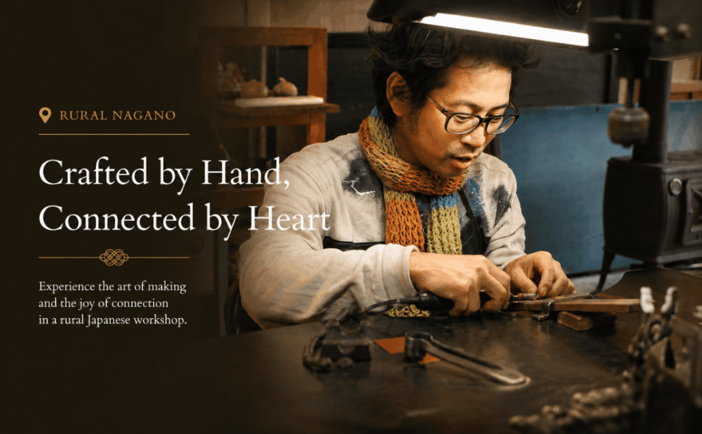 Jewelry artisan working on handmade rings in a workshop