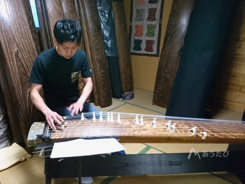 Traditional koto workshop in Ube