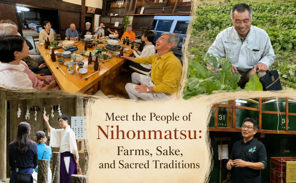 Meet Nihonmatsu Through Farms, Sake, and Sacred Traditions